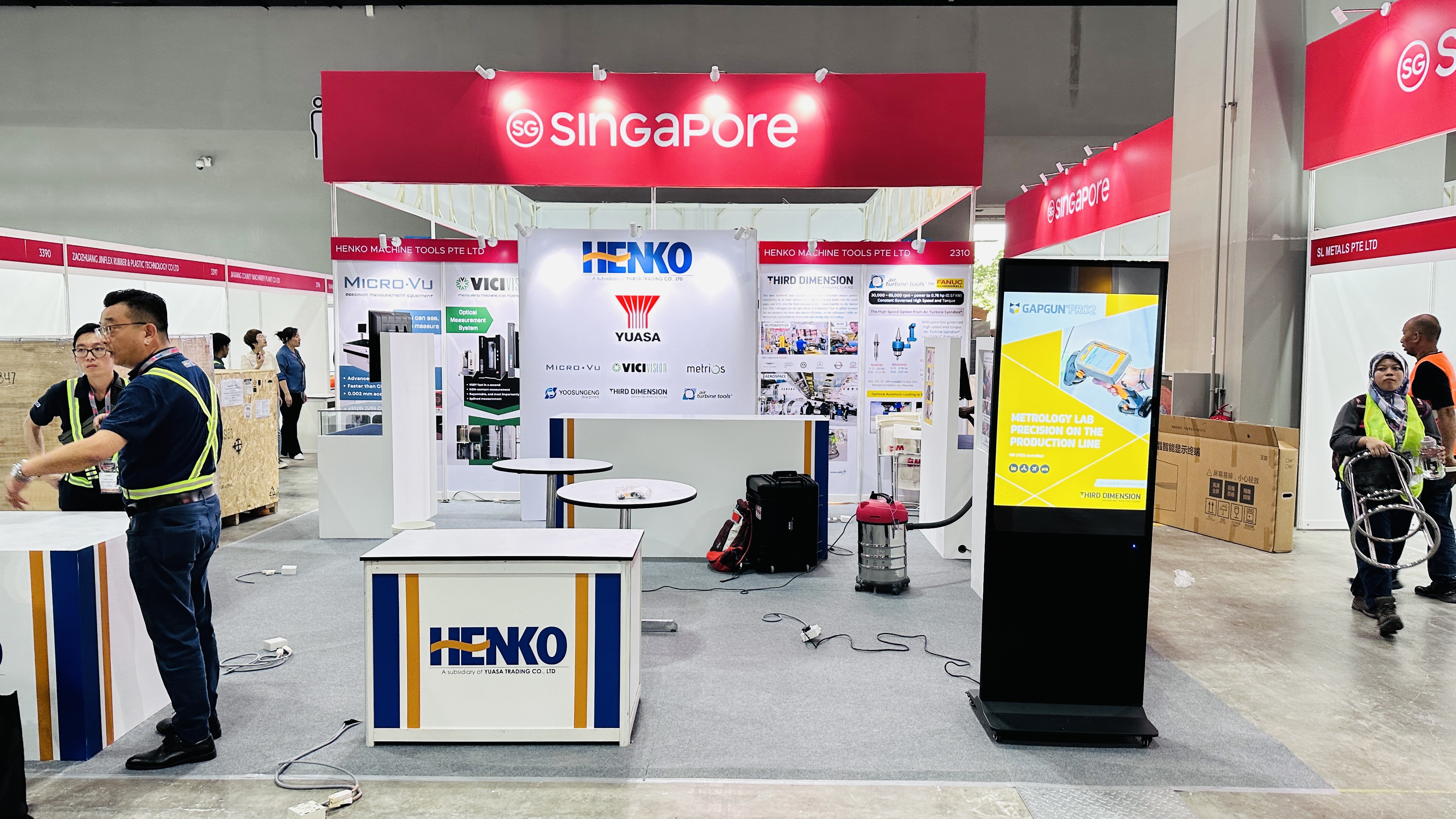 Henko Singapore digital standee display