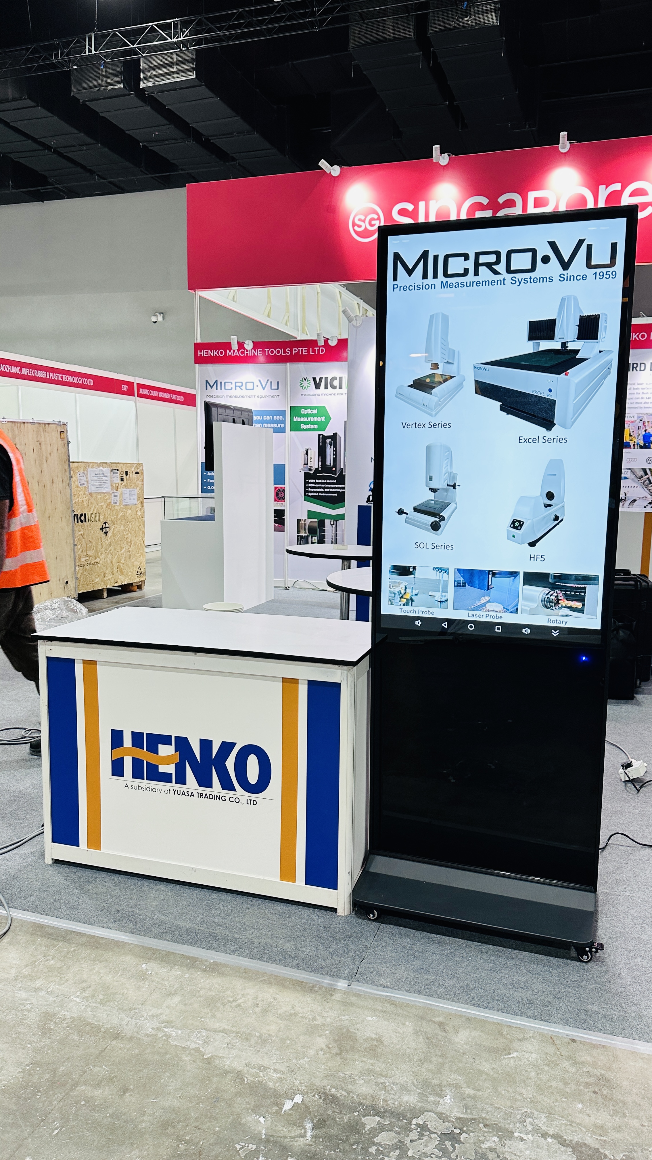 Henko Singapore digital standee display