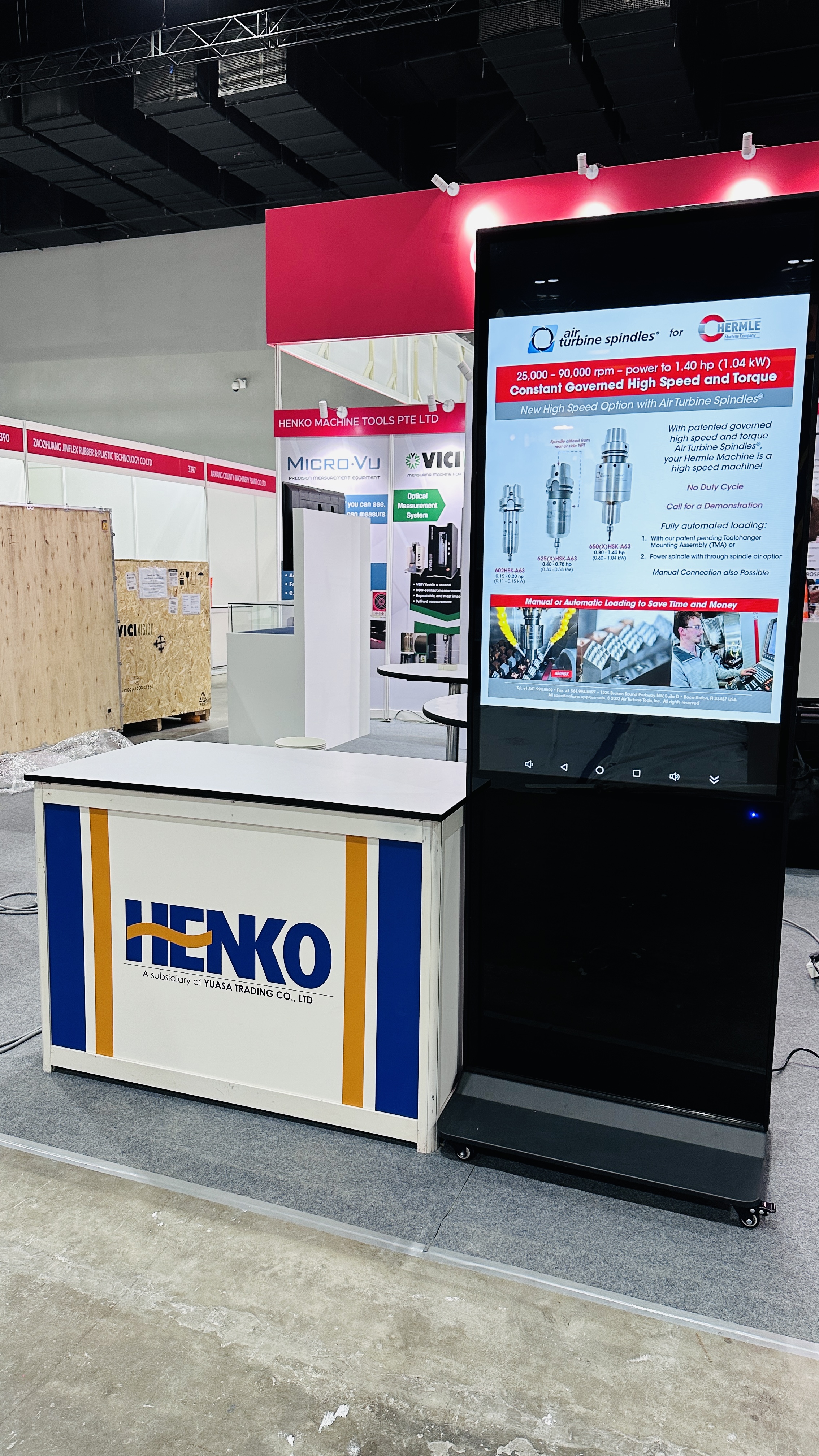 Henko Singapore digital standee display