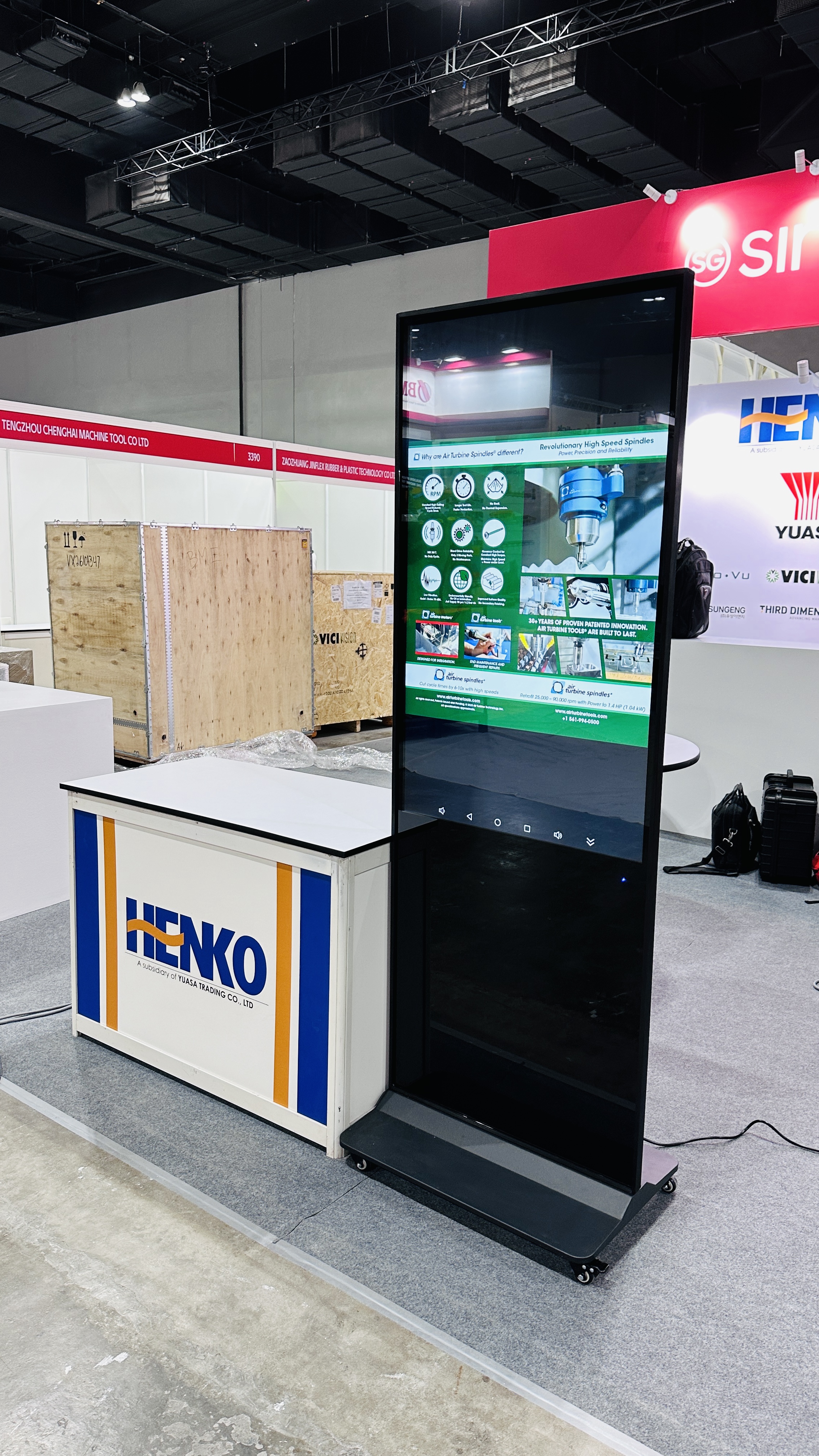 Henko Singapore digital standee display