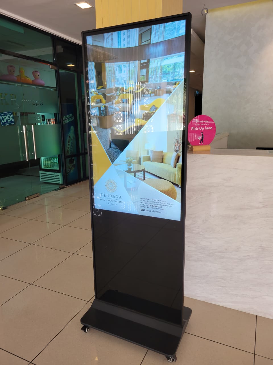 Espira Kinrara digital standee touch
