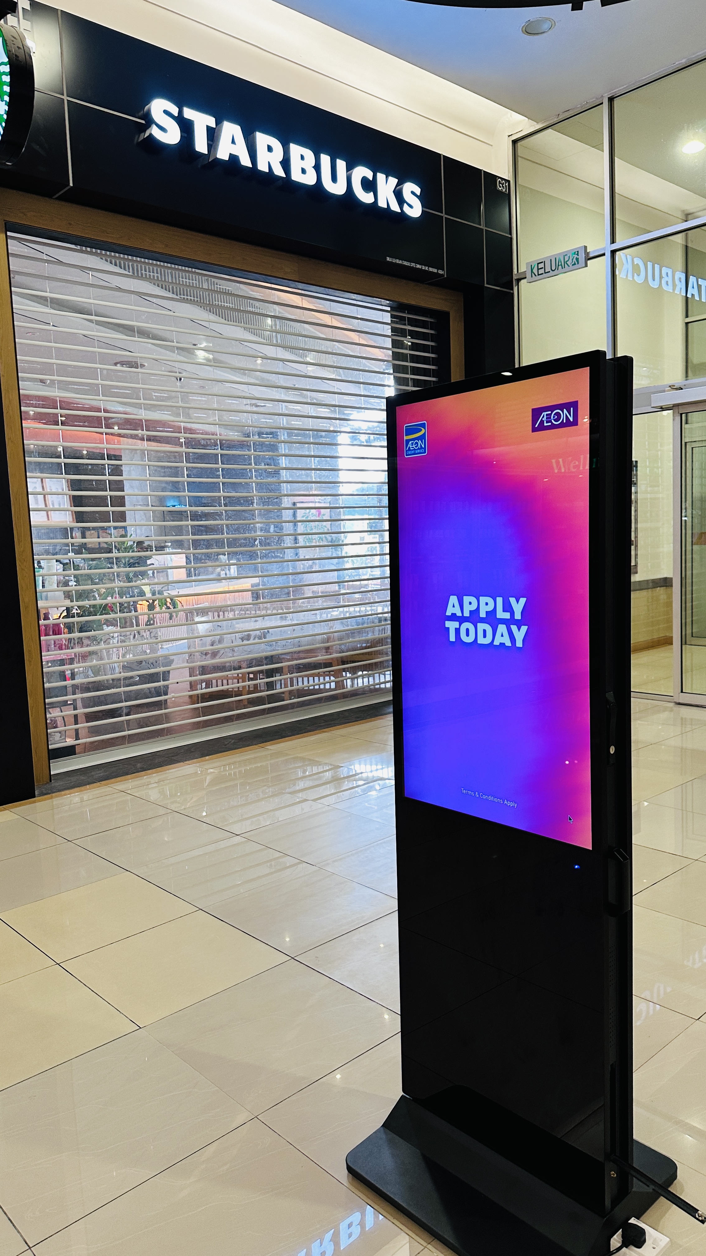 Aeon Cheras Selatan double sided digital standee display
