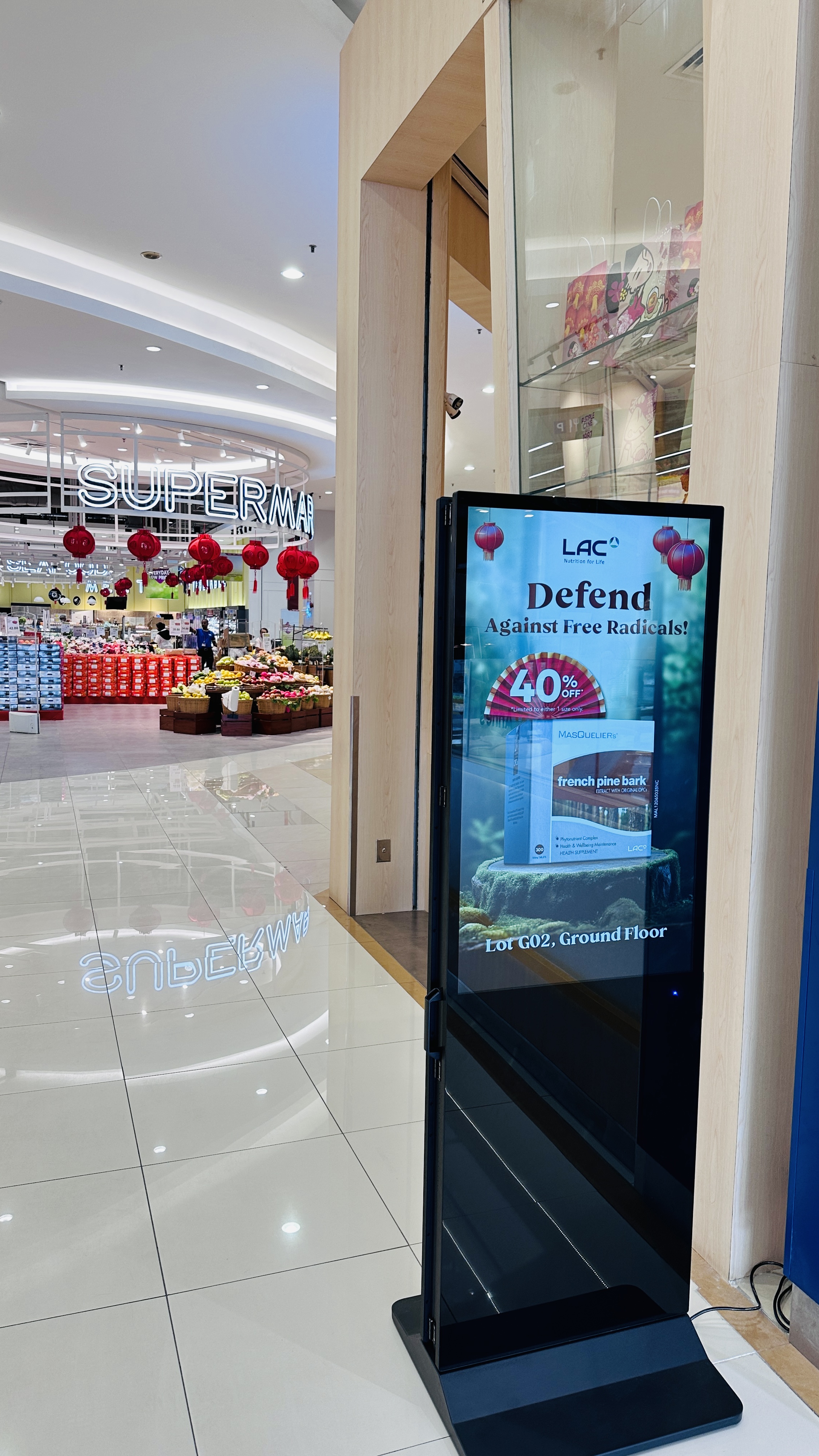 Aeon Cheras Selatan double sided digital standee display