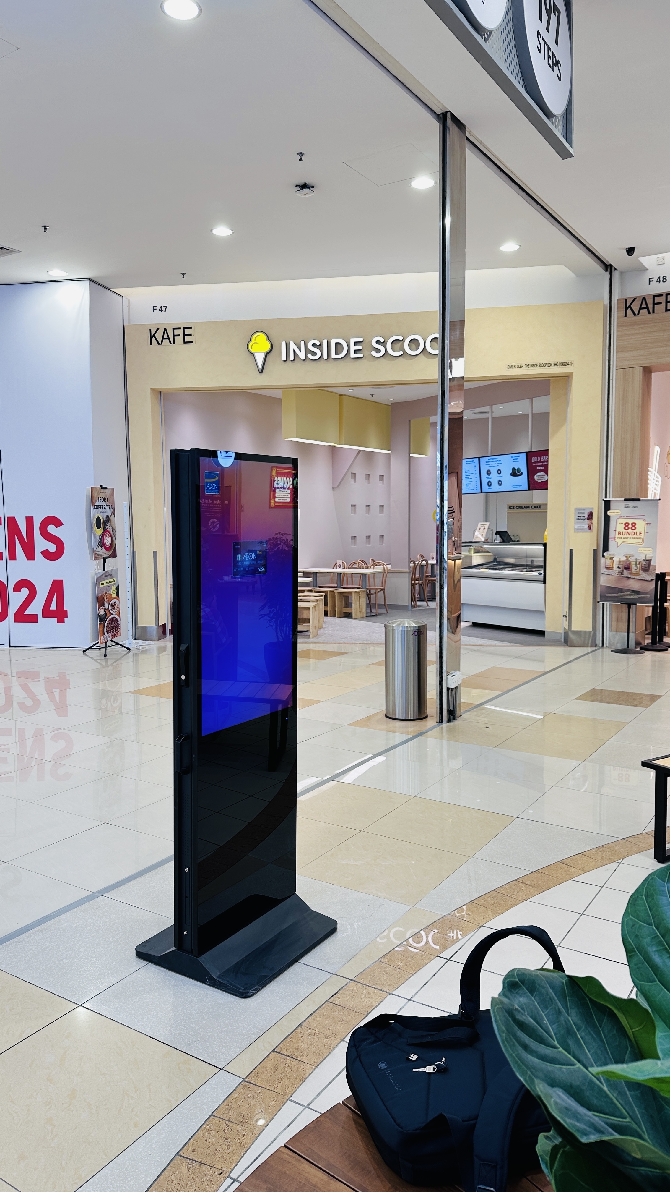 Aeon Cheras Selatan double sided digital standee display