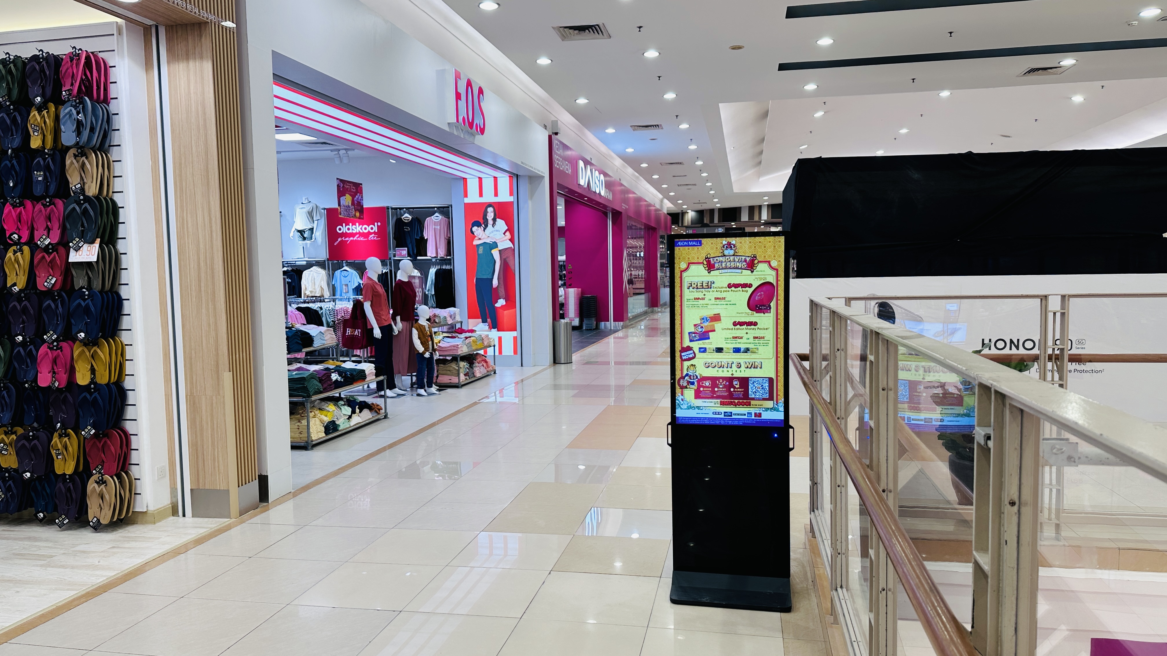 Aeon Cheras Selatan double sided digital standee display