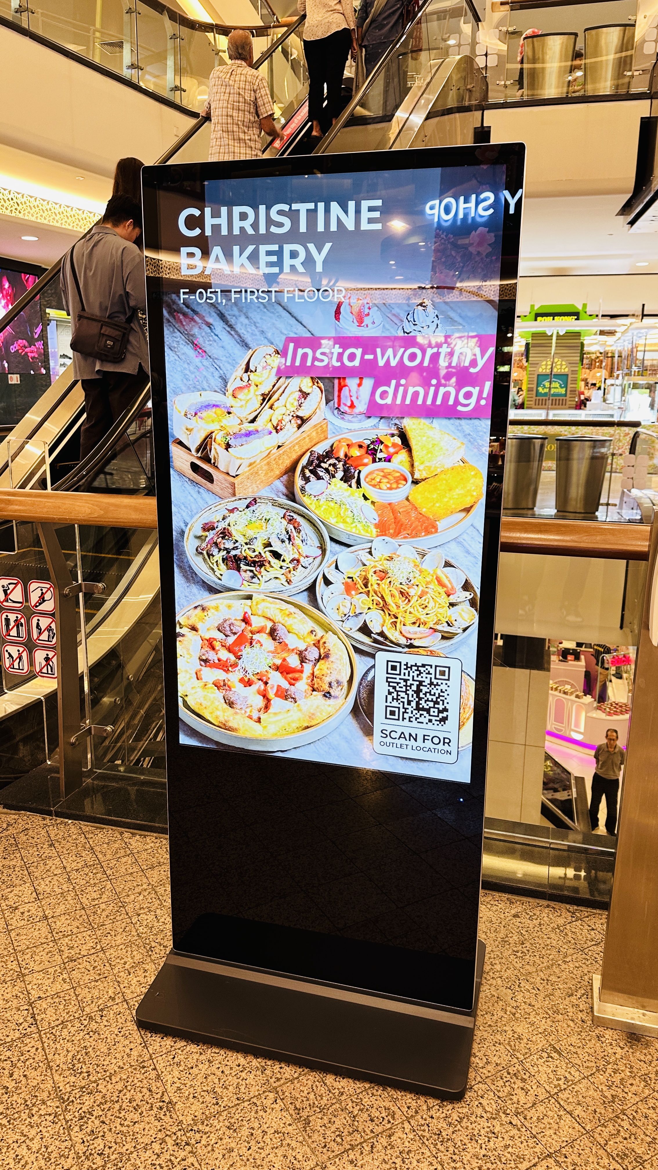 Mid Valley Megamall digital standee display